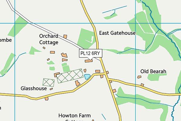 PL12 6RY map - OS VectorMap District (Ordnance Survey)