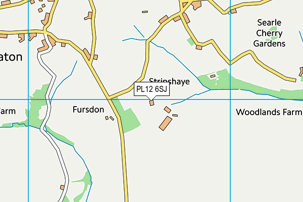 PL12 6SJ map - OS VectorMap District (Ordnance Survey)