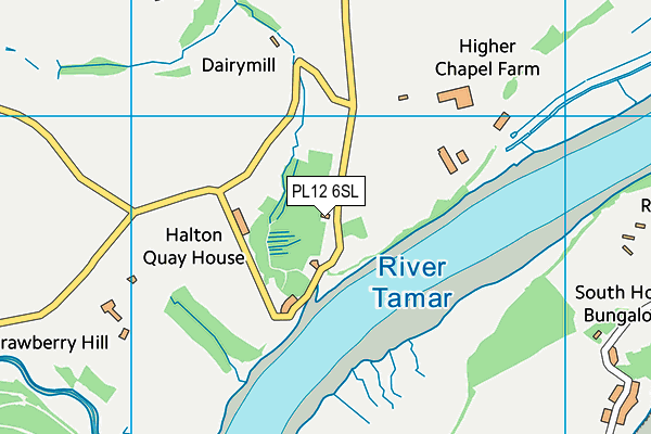 PL12 6SL map - OS VectorMap District (Ordnance Survey)