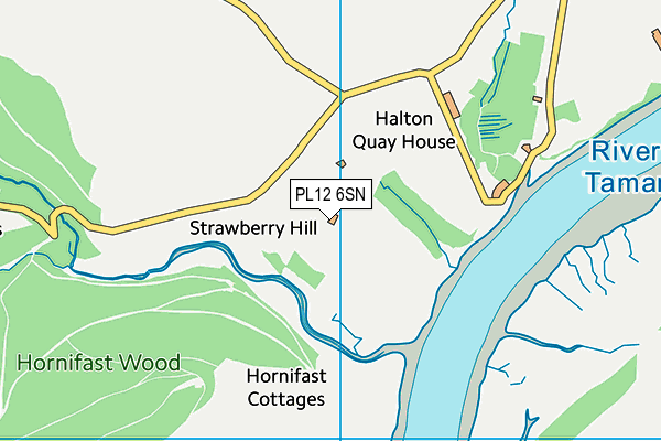 PL12 6SN map - OS VectorMap District (Ordnance Survey)