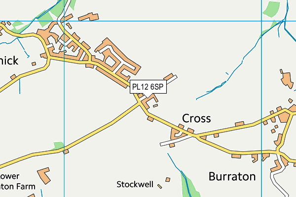 PL12 6SP map - OS VectorMap District (Ordnance Survey)