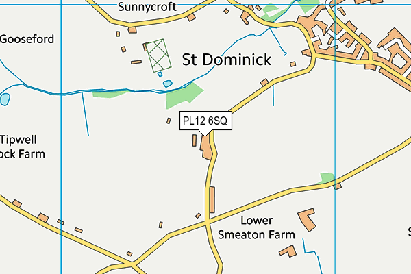 PL12 6SQ map - OS VectorMap District (Ordnance Survey)