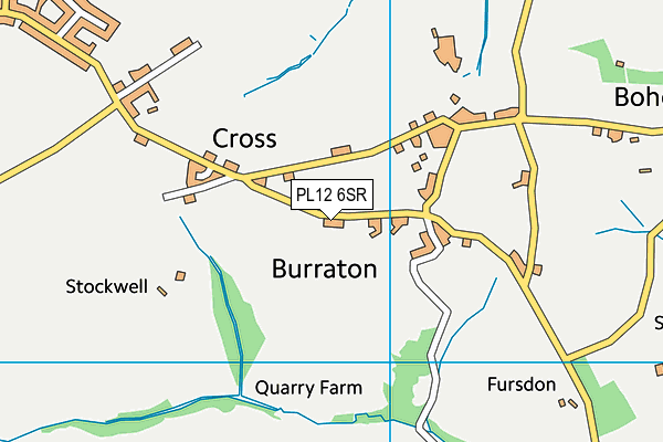 PL12 6SR map - OS VectorMap District (Ordnance Survey)