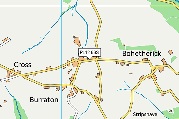 PL12 6SS map - OS VectorMap District (Ordnance Survey)