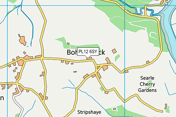 PL12 6SY map - OS VectorMap District (Ordnance Survey)