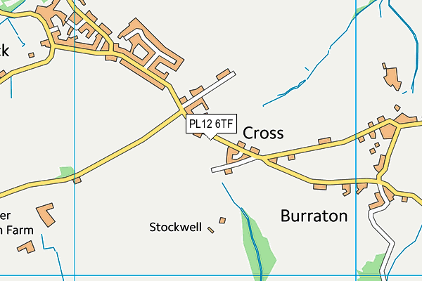 PL12 6TF map - OS VectorMap District (Ordnance Survey)