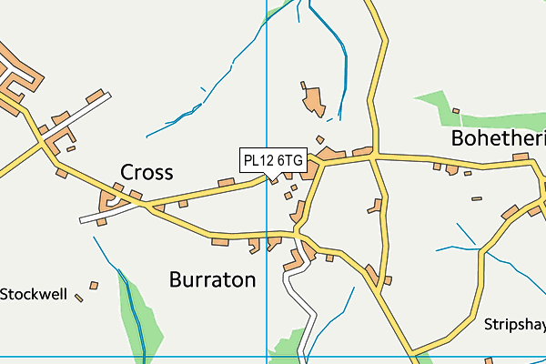 PL12 6TG map - OS VectorMap District (Ordnance Survey)