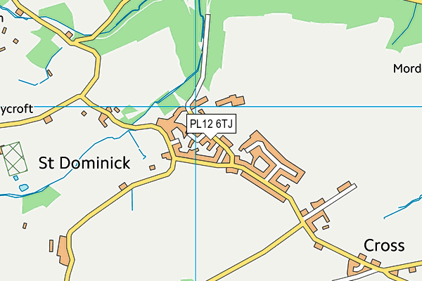 PL12 6TJ map - OS VectorMap District (Ordnance Survey)