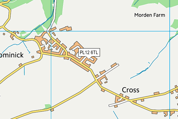 PL12 6TL map - OS VectorMap District (Ordnance Survey)