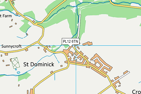 PL12 6TN map - OS VectorMap District (Ordnance Survey)