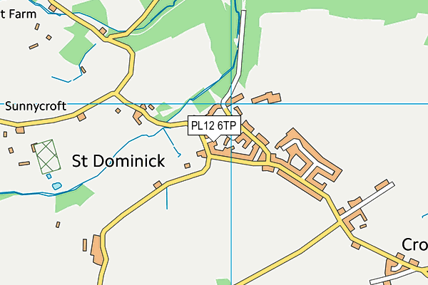 PL12 6TP map - OS VectorMap District (Ordnance Survey)