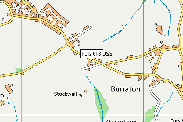 PL12 6TS map - OS VectorMap District (Ordnance Survey)