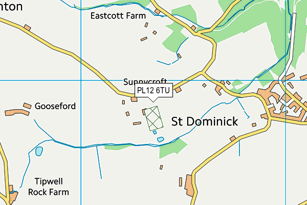 PL12 6TU map - OS VectorMap District (Ordnance Survey)