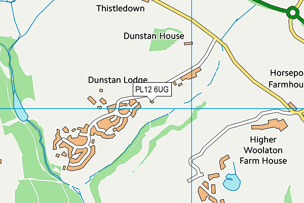 PL12 6UG map - OS VectorMap District (Ordnance Survey)