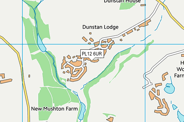 PL12 6UR map - OS VectorMap District (Ordnance Survey)
