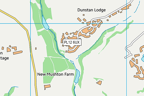 PL12 6UX map - OS VectorMap District (Ordnance Survey)