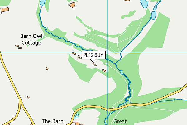 PL12 6UY map - OS VectorMap District (Ordnance Survey)