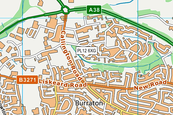 PL12 6XG map - OS VectorMap District (Ordnance Survey)