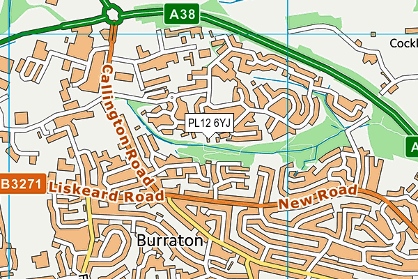 PL12 6YJ map - OS VectorMap District (Ordnance Survey)