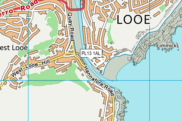 PL13 1AL map - OS VectorMap District (Ordnance Survey)