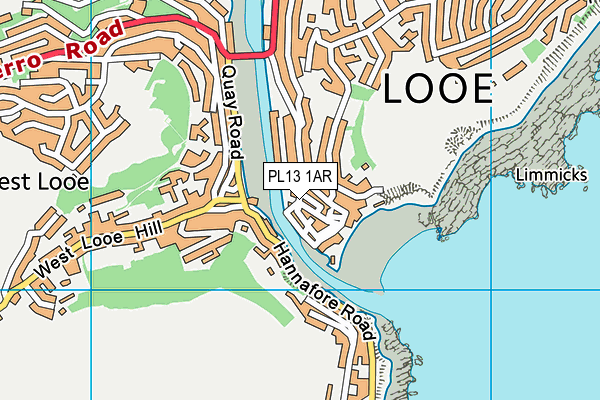 PL13 1AR map - OS VectorMap District (Ordnance Survey)