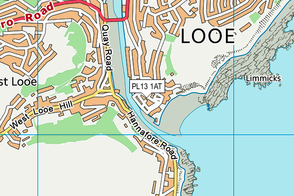 PL13 1AT map - OS VectorMap District (Ordnance Survey)