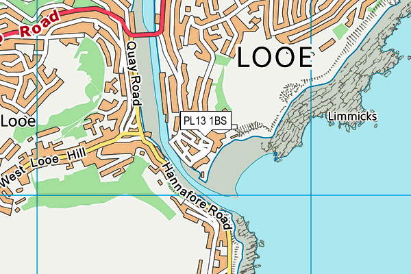 PL13 1BS map - OS VectorMap District (Ordnance Survey)