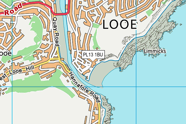 PL13 1BU map - OS VectorMap District (Ordnance Survey)