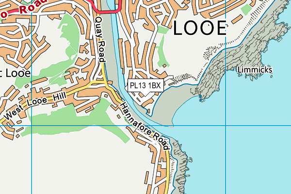 PL13 1BX map - OS VectorMap District (Ordnance Survey)