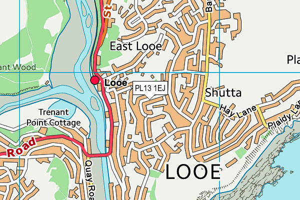 PL13 1EJ map - OS VectorMap District (Ordnance Survey)