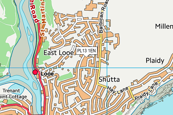 PL13 1EN map - OS VectorMap District (Ordnance Survey)