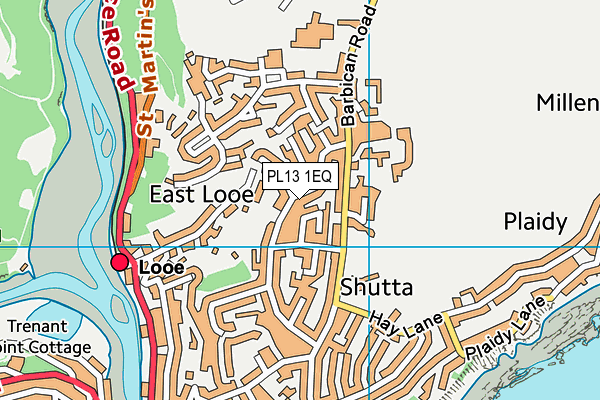 PL13 1EQ map - OS VectorMap District (Ordnance Survey)