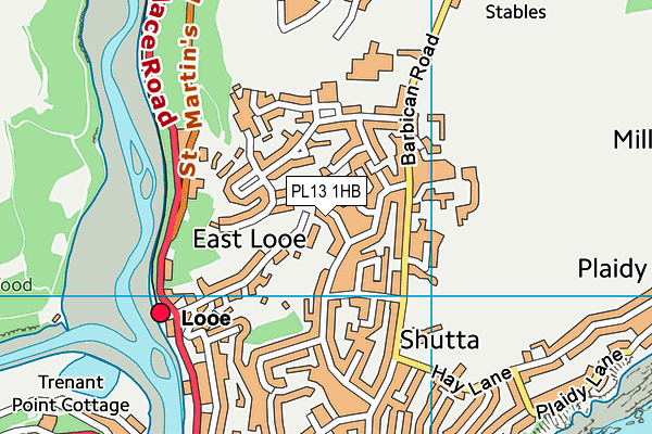 PL13 1HB map - OS VectorMap District (Ordnance Survey)