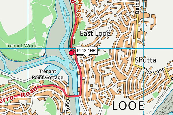 PL13 1HR map - OS VectorMap District (Ordnance Survey)