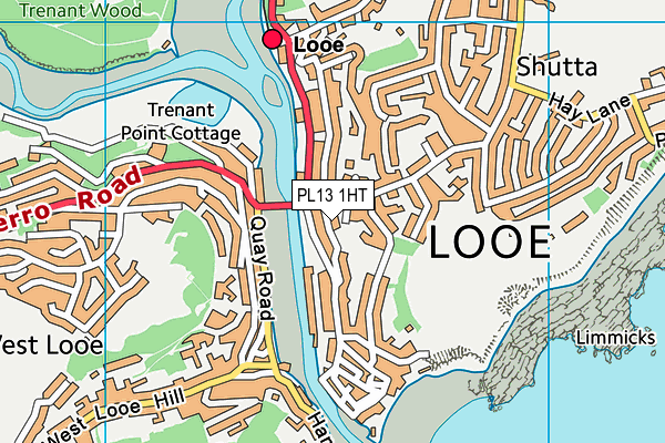 PL13 1HT map - OS VectorMap District (Ordnance Survey)