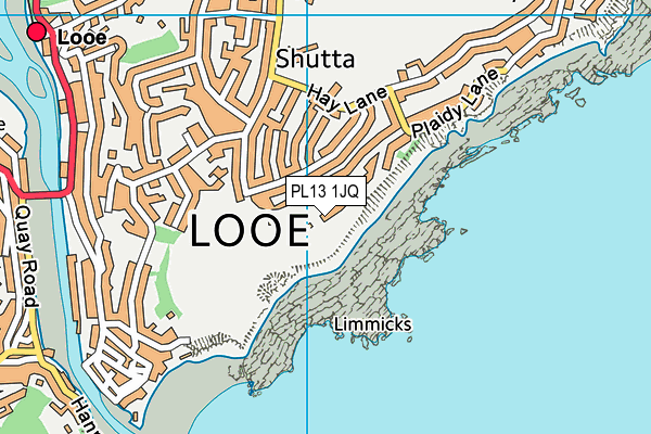 PL13 1JQ map - OS VectorMap District (Ordnance Survey)