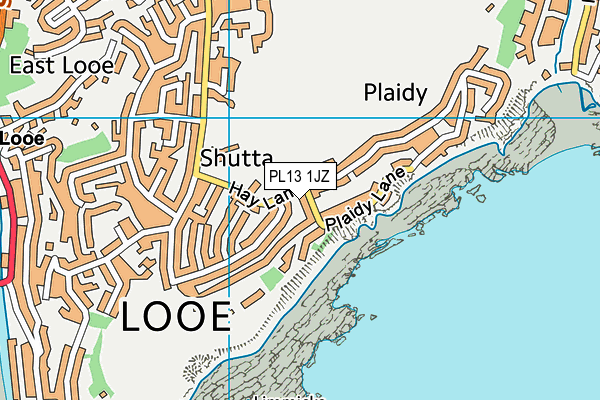 PL13 1JZ map - OS VectorMap District (Ordnance Survey)