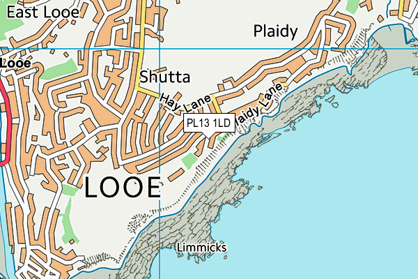 PL13 1LD map - OS VectorMap District (Ordnance Survey)