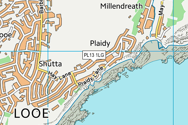 PL13 1LG map - OS VectorMap District (Ordnance Survey)