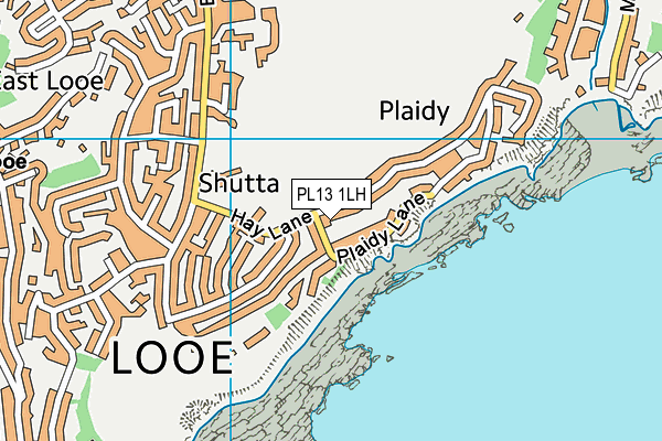 PL13 1LH map - OS VectorMap District (Ordnance Survey)