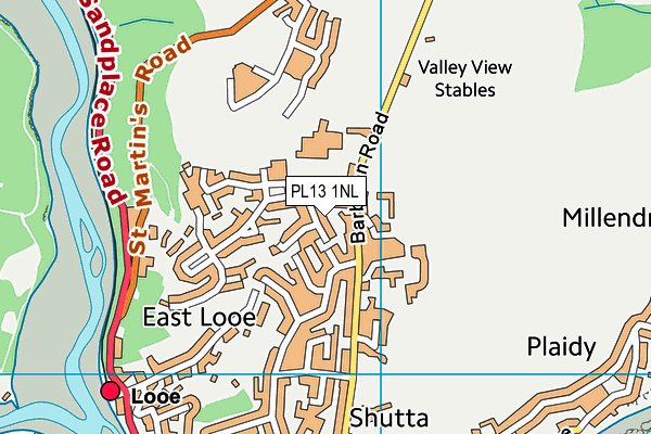 PL13 1NL map - OS VectorMap District (Ordnance Survey)