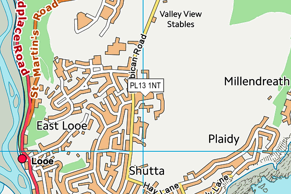 PL13 1NT map - OS VectorMap District (Ordnance Survey)