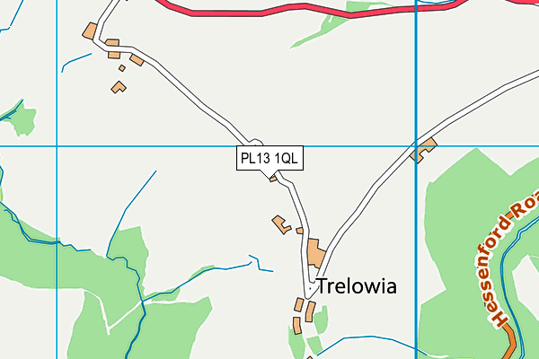 PL13 1QL map - OS VectorMap District (Ordnance Survey)