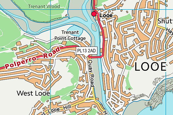 PL13 2AD map - OS VectorMap District (Ordnance Survey)