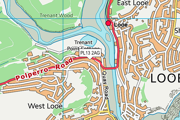 PL13 2AG map - OS VectorMap District (Ordnance Survey)