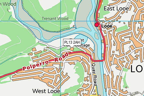 PL13 2AH map - OS VectorMap District (Ordnance Survey)