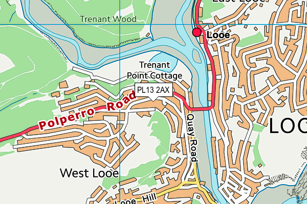 PL13 2AX map - OS VectorMap District (Ordnance Survey)