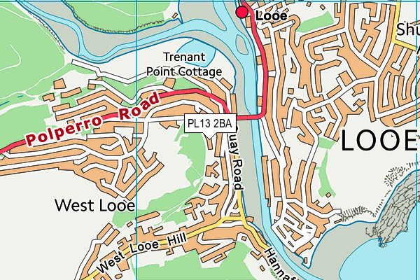 PL13 2BA map - OS VectorMap District (Ordnance Survey)