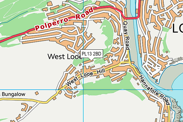 PL13 2BD map - OS VectorMap District (Ordnance Survey)