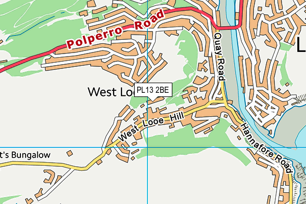 PL13 2BE map - OS VectorMap District (Ordnance Survey)